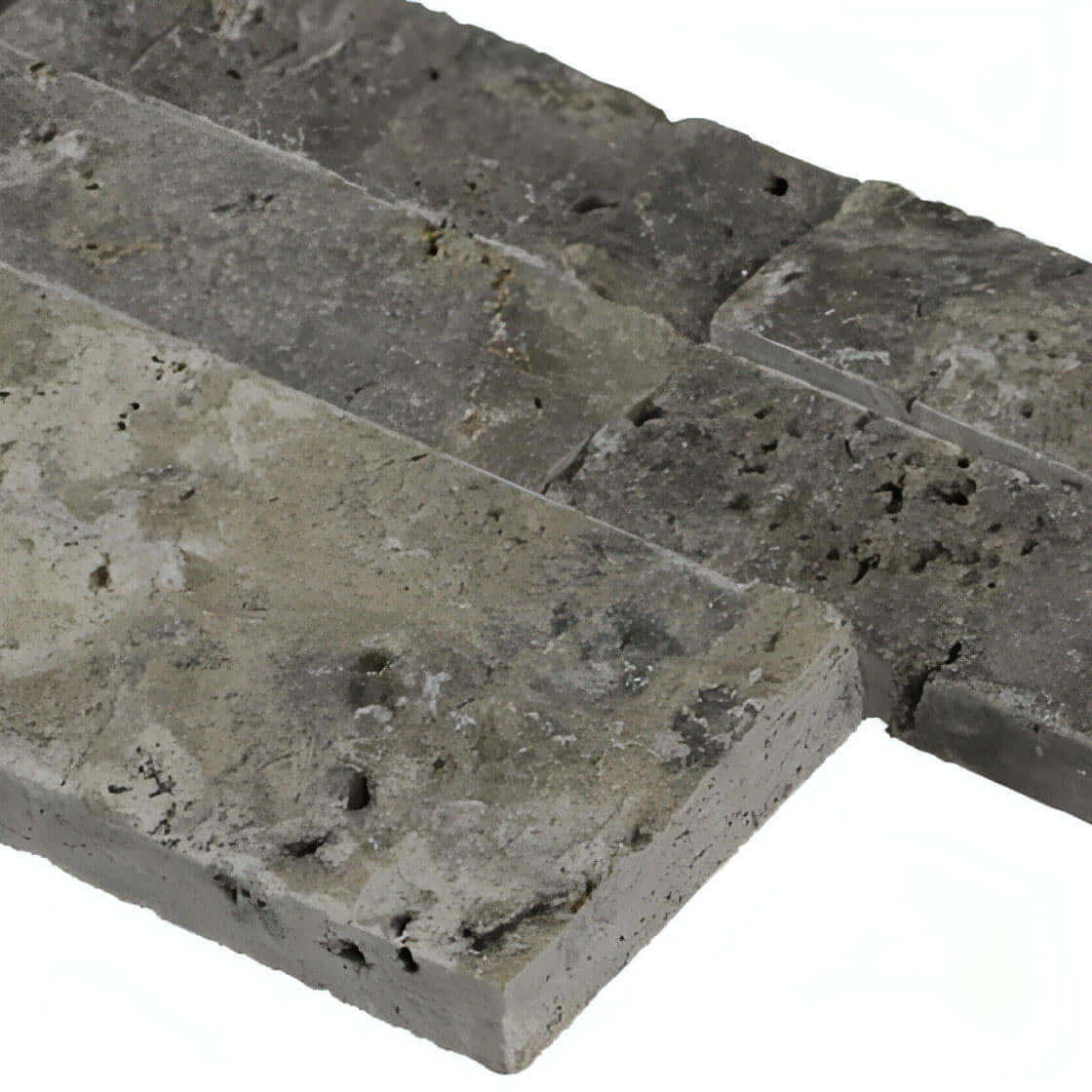 Silver Travertine 6x24 Ledger Panel