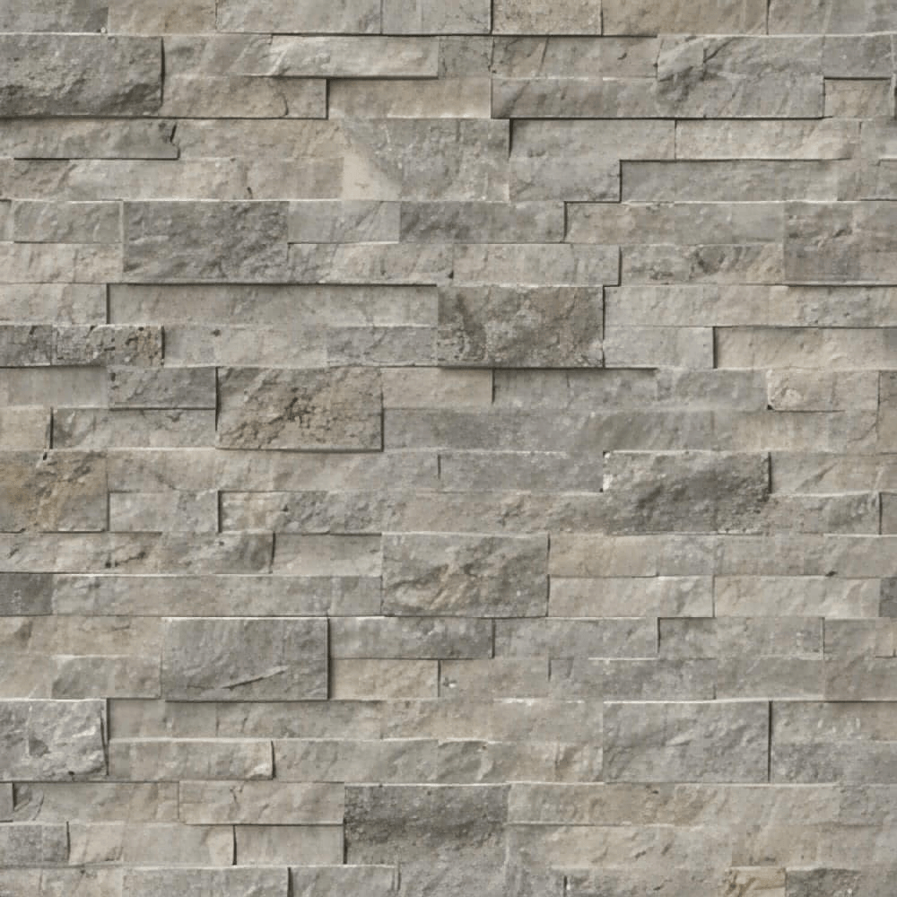 Silver Travertine Ledger Corner