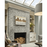 Silver Travertine Ledger Corner