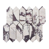 Calacatta Viola Marble Picket Mosaic Tile Polished