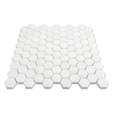 Bianco Dolomite Marble 1" Hexagon Mosaic Tile Polished