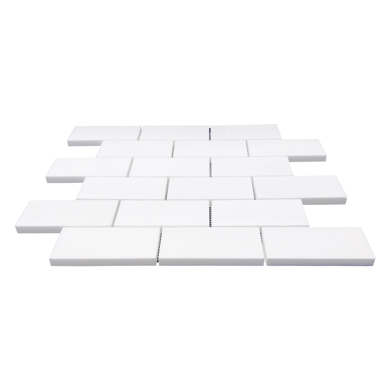 Bianco Dolomite Marble 2x4 Mosaic Tile Polished