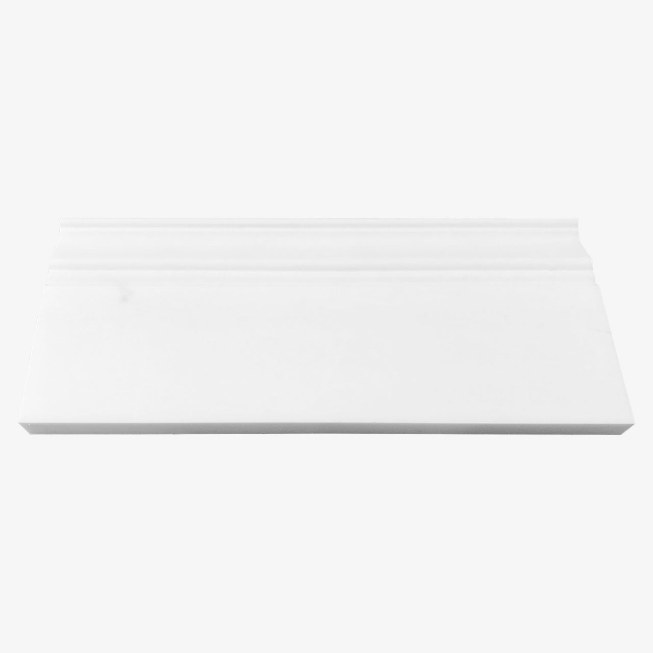 Bianco Dolomite Marble Baseboard Molding Honed