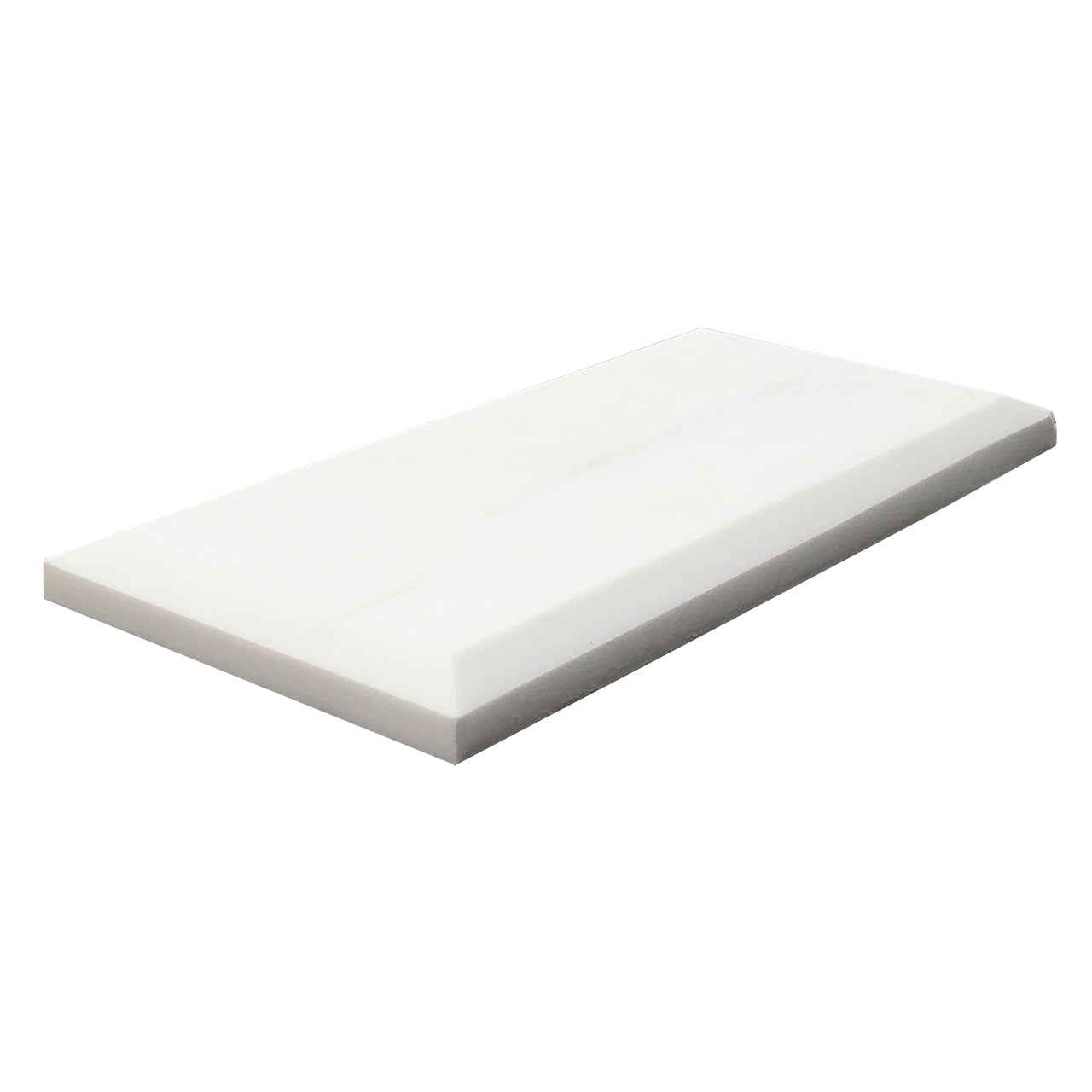 3x6 Bianco Dolomite Marble Wide Bevel Subway Tile Honed