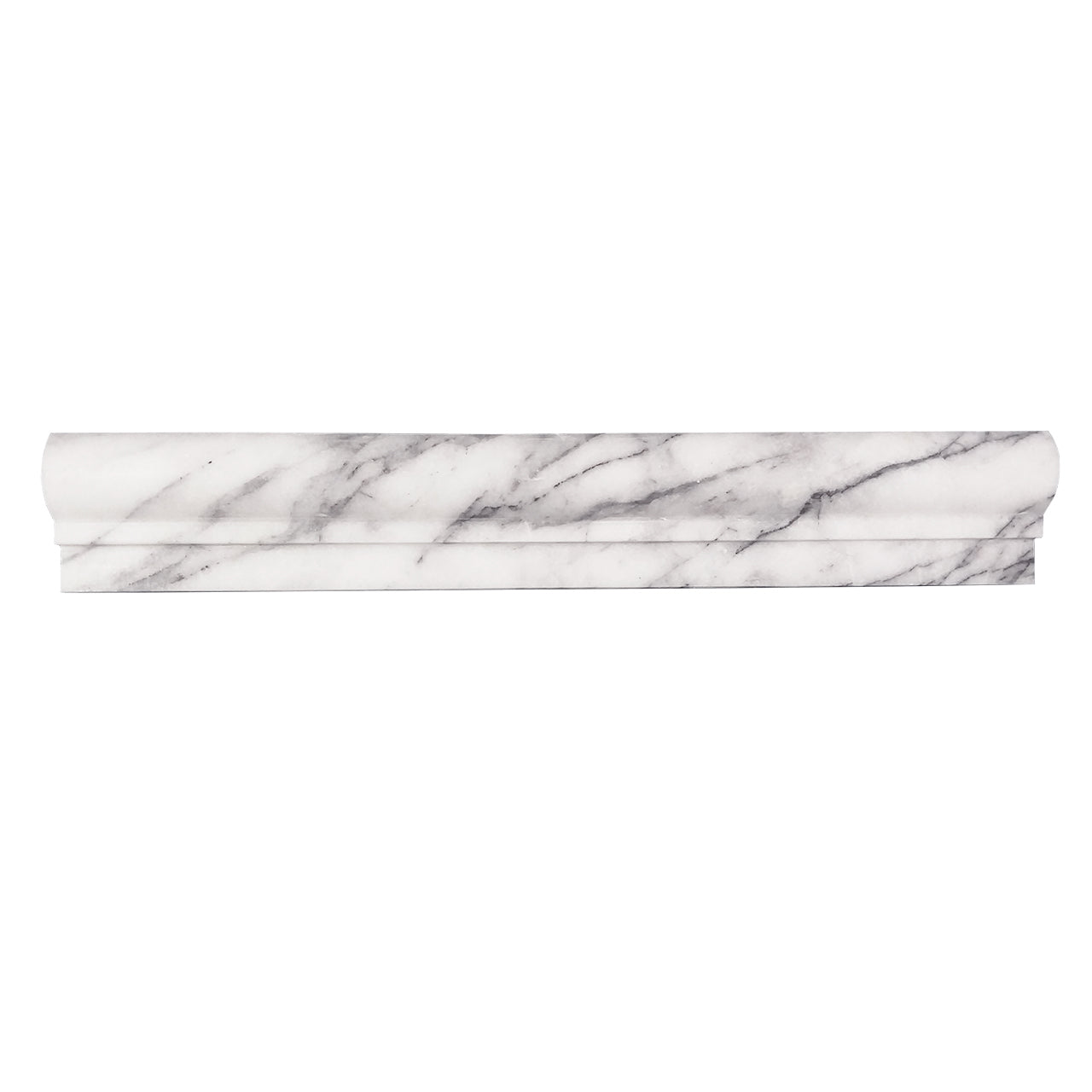 Lilac Marble Ogee 1 Chairrail Molding Honed