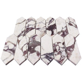 Calacatta Viola Marble Picket Mosaic Tile Polished