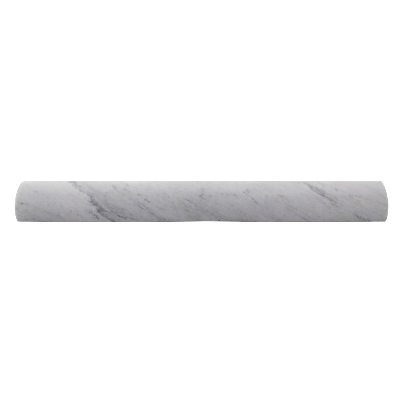 Carrara White Italian Marble Quarter Round Bullnose Trim Honed