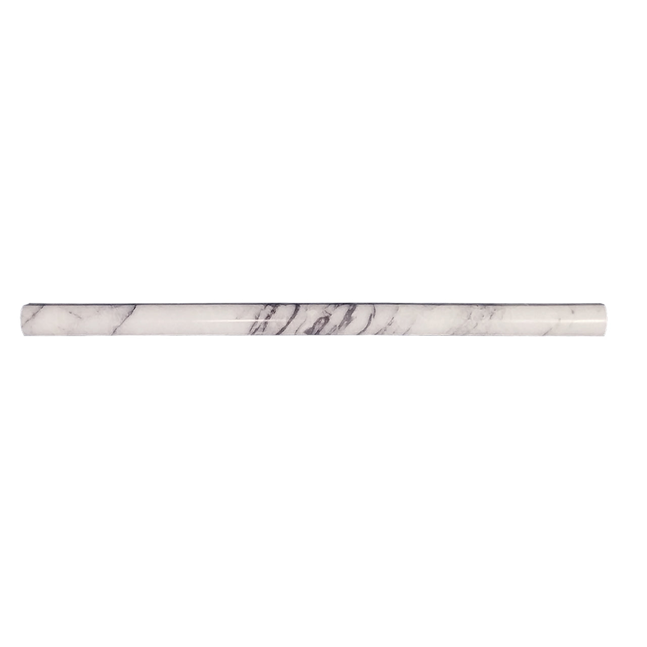 Lilac Marble Bullnose Pencil Molding Honed