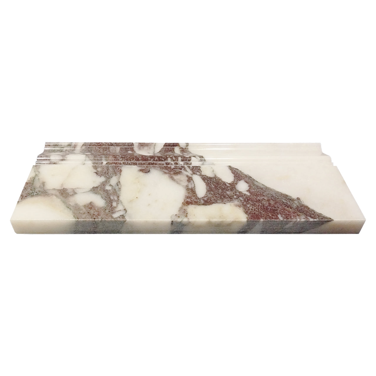 Calacatta Viola Marble Baseboard Molding Honed