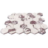 Calacatta Viola Marble 2" Hexagon Mosaic Tile Polished