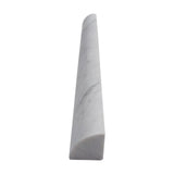 Carrara White Italian Marble Quarter Round Bullnose Trim Honed
