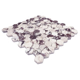 Calacatta Viola Marble 1" Hexagon Mosaic Tile Honed
