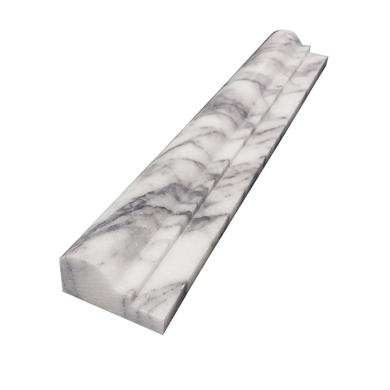 Lilac Marble Ogee 1 Chairrail Molding Honed