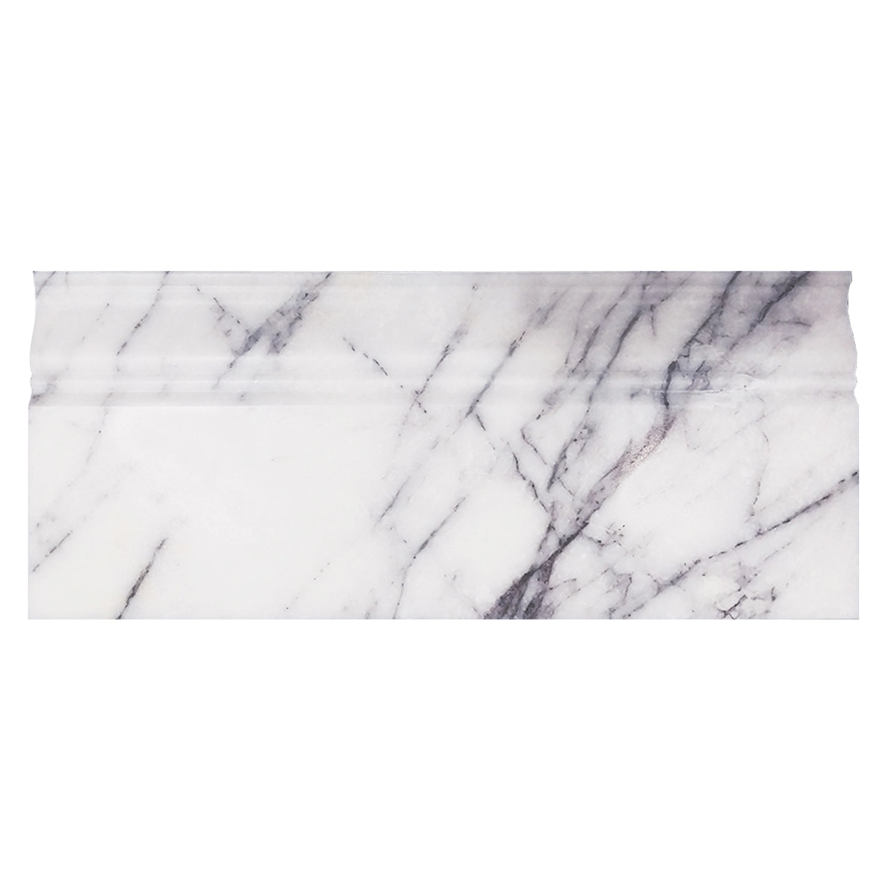 Lilac Marble Baseboard Molding Polished