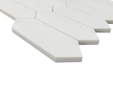 Bianco Dolomite Marble Picket  Mosaic Tile Honed
