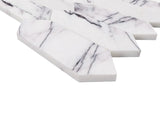 Lilac Marble Picket  Mosaic Tile Honed