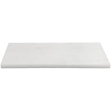 4x12 Bianco Dolomite Marble Bullnose Trim Tile Honed