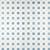 Thassos White + Azula Hatchwork 12X12 Polished Marble Mosaic Tile