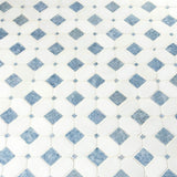 Thassos White + Azula Hatchwork 12X12 Polished Marble Mosaic Tile