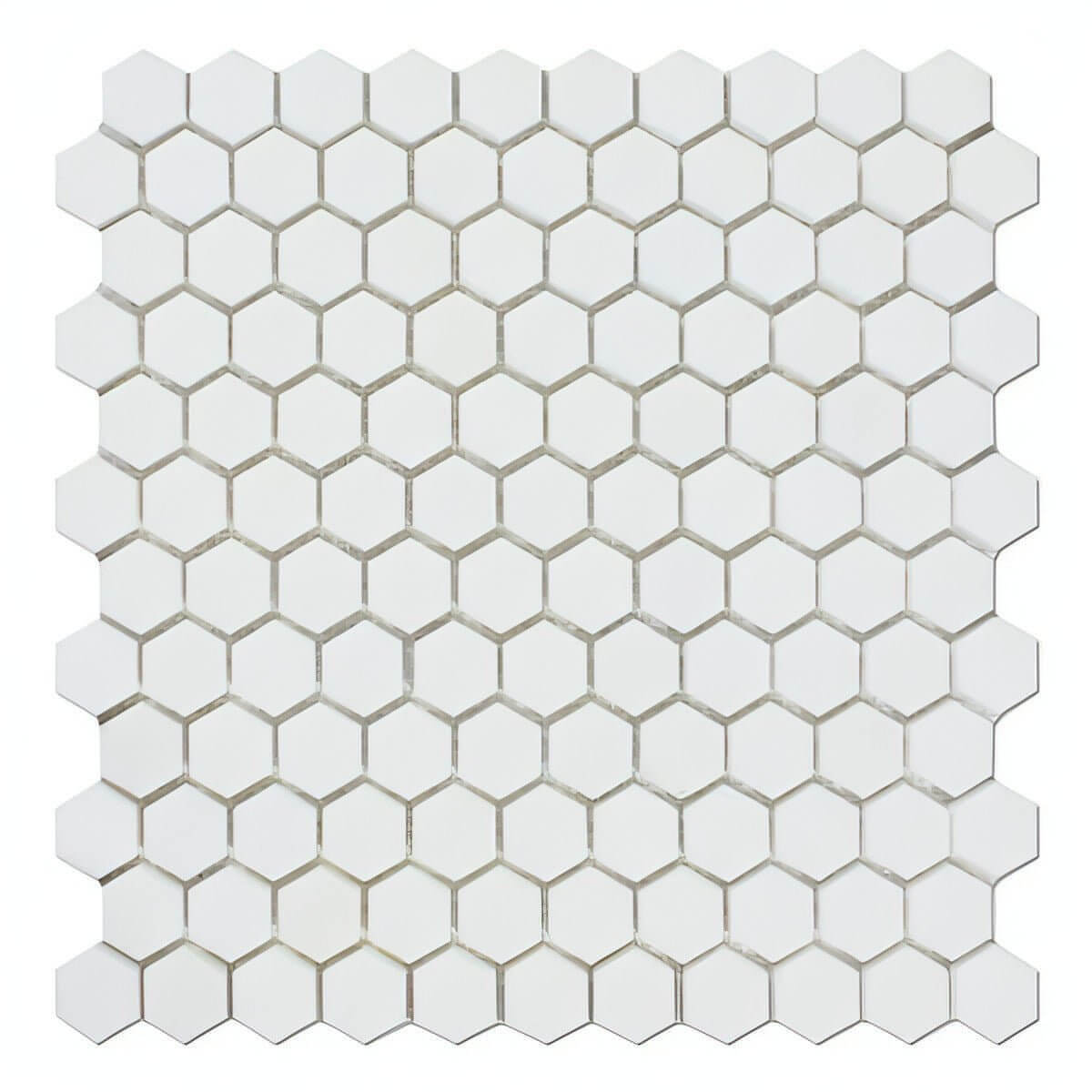Thassos White Marble 1" Mini Hexagon Mosaic Tile