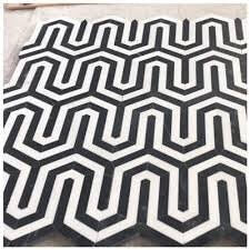 Thassos Black Arched Chevron Weave Mosaic Tile