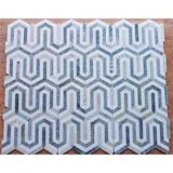Thassos Gray Arched Chevron Weave Mosaic Tile