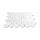 Thassos White Marble 2" Hexagon Mosaic Tile