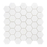 Thassos White Marble 2" Hexagon Mosaic Tile