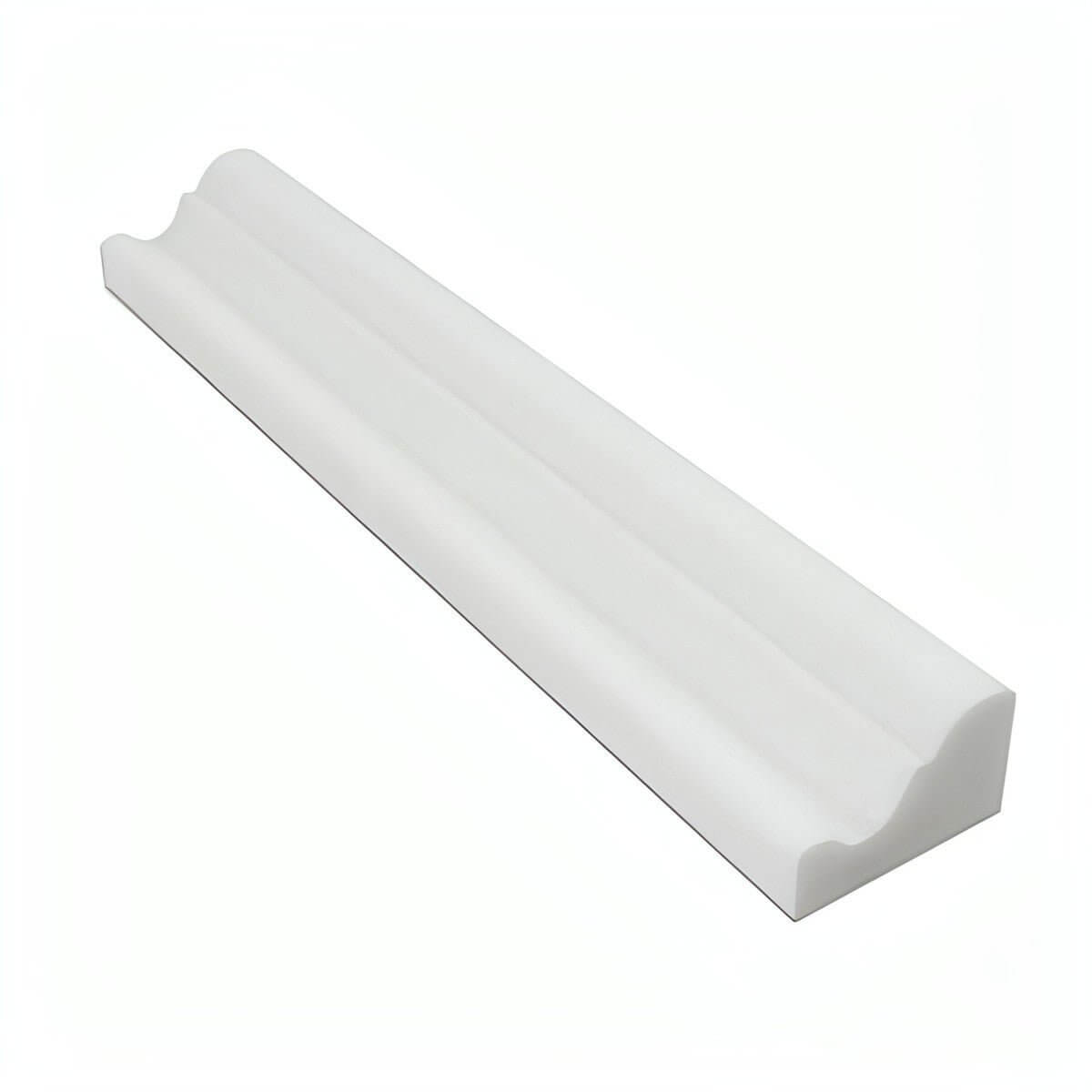 Thassos White Marble Polished Crown - Mercer Molding Trim