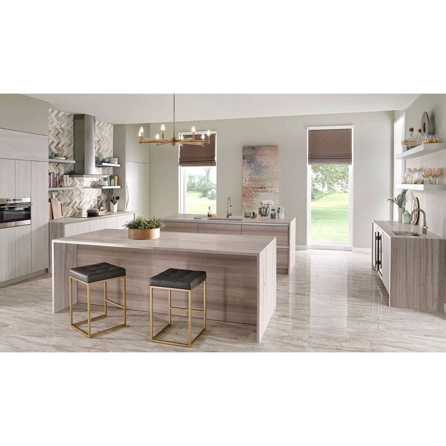 White Macaubas Quartzite Countertop Polished Slab 2 CM