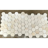 White Onyx 2" Hexagon Polished