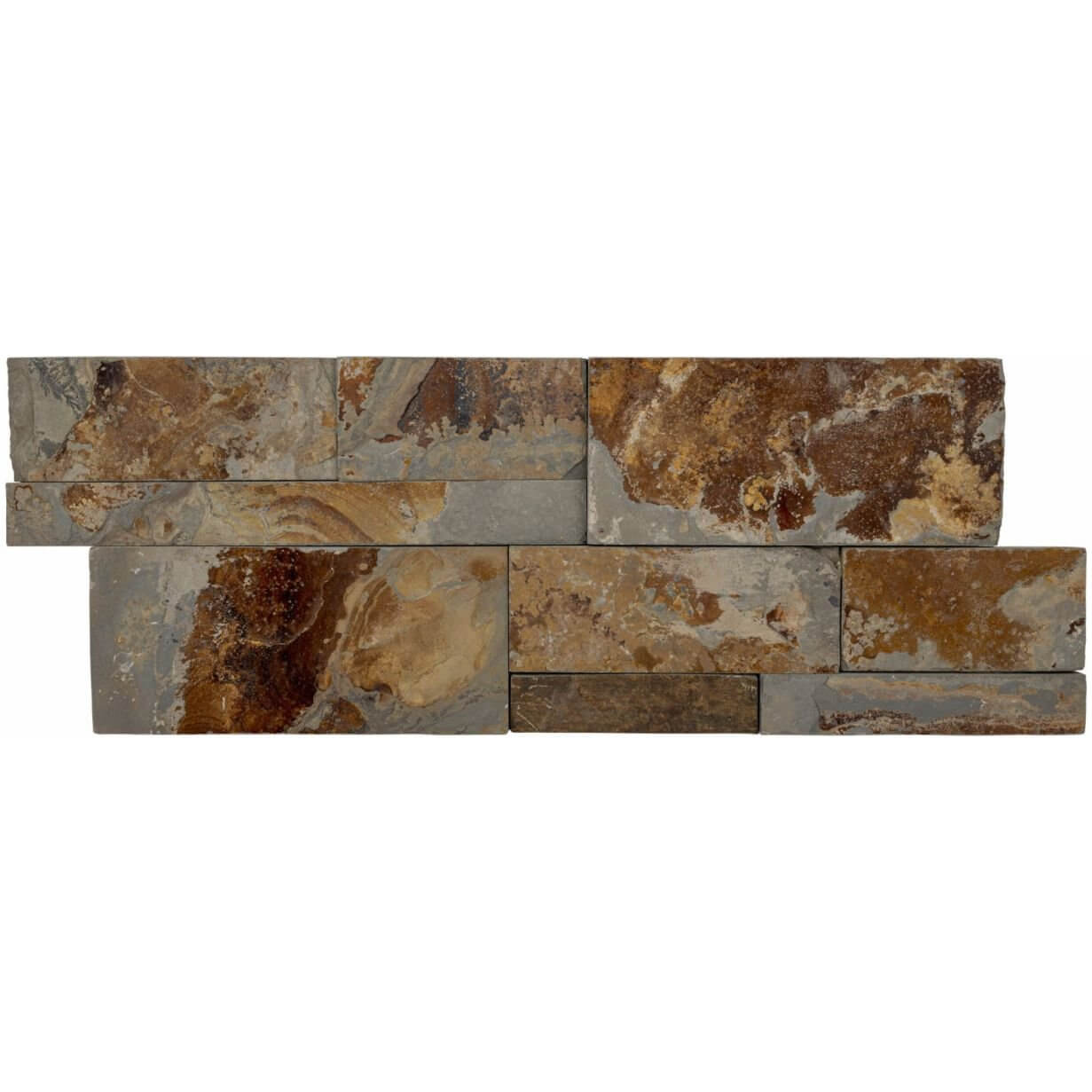 XL California Gold Slate Splitface 9x24 Ledger Panel