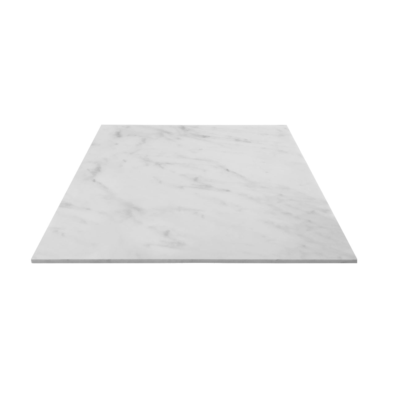 Carrara White Italian Marble 18" x 18" Tile Honed